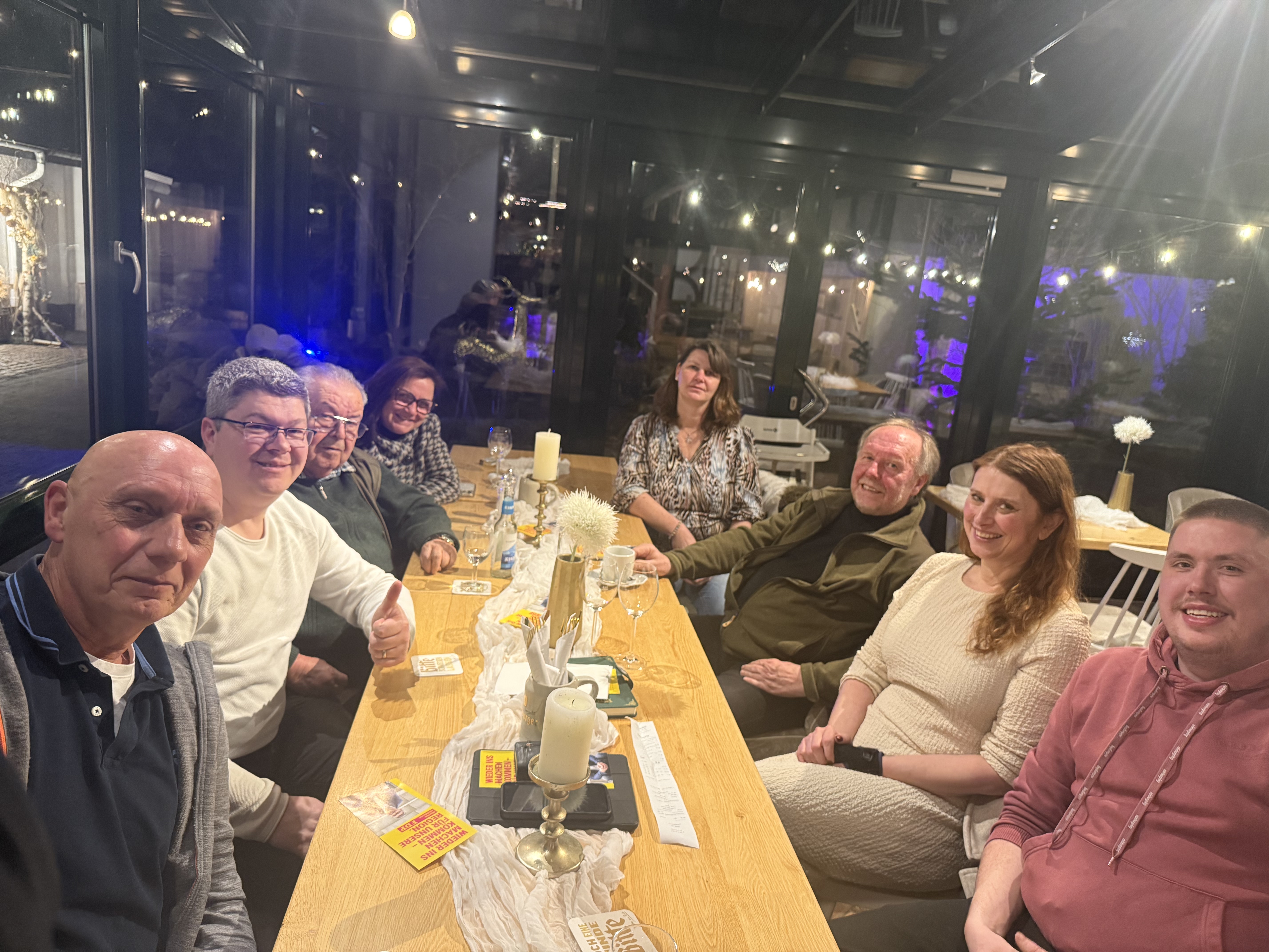 Bild vom Abend mit Direktkandidat Martin Göddertz